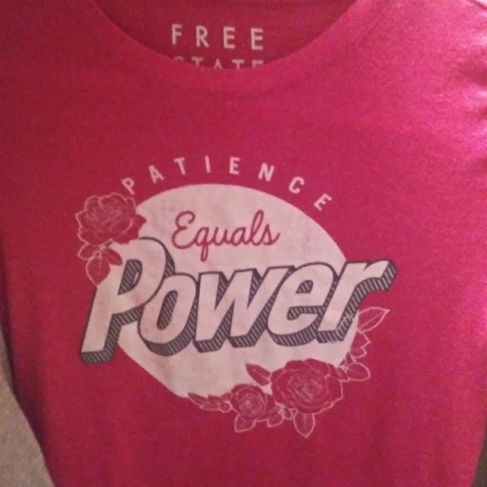 Patience Equals Power Tee Size Medium